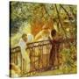 Carriage in Waiting-Gaston De Latouche-Stretched Canvas