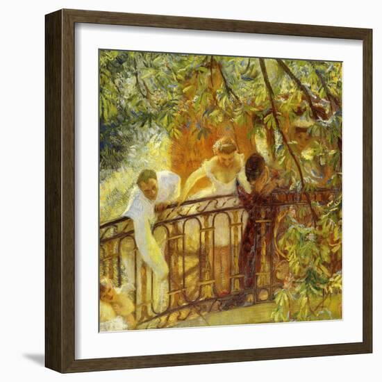 Carriage in Waiting-Gaston De Latouche-Framed Giclee Print