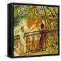 Carriage in Waiting-Gaston De Latouche-Framed Stretched Canvas