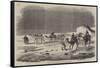 Carriage of the Indian Mail on the Desert of Suez-null-Framed Stretched Canvas