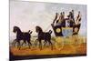 Carriage on the Birmingham-London Line, Painting, United Kingdom, 19th Century-null-Mounted Giclee Print
