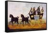 Carriage on the Birmingham-London Line, Painting, United Kingdom, 19th Century-null-Framed Stretched Canvas