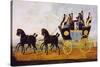 Carriage on the Birmingham-London Line, Painting, United Kingdom, 19th Century-null-Stretched Canvas