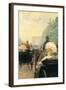 Carriage Parade-Childe Hassam-Framed Art Print