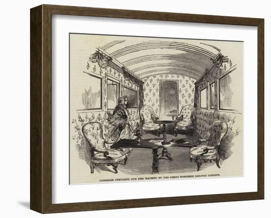 Carriage Prepared for Her Majesty by the Great Northern Railway Company-null-Framed Giclee Print