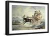 Carriage Pulled by Two Horses Travelling Fast-Gonsalvo Carelli-Framed Giclee Print