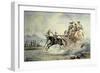 Carriage Pulled by Two Horses Travelling Fast-Gonsalvo Carelli-Framed Giclee Print