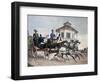 Carriage Ride around Vienna, Austria, 18th Century-null-Framed Giclee Print