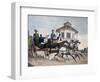 Carriage Ride around Vienna, Austria, 18th Century-null-Framed Giclee Print