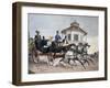 Carriage Ride around Vienna, Austria, 18th Century-null-Framed Giclee Print