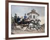 Carriage Ride around Vienna, Austria, 18th Century-null-Framed Giclee Print