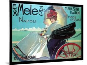 Carriage Ride by the Shore-Aleardo Villa-Mounted Art Print
