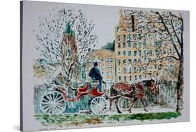 Carriage Ride, Central Park-Anthony Butera-Stretched Canvas