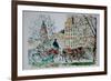 Carriage Ride, Central Park-Anthony Butera-Framed Giclee Print