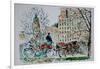 Carriage Ride, Central Park-Anthony Butera-Framed Giclee Print