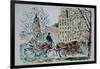 Carriage Ride, Central Park-Anthony Butera-Framed Giclee Print