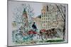 Carriage Ride, Central Park-Anthony Butera-Mounted Giclee Print