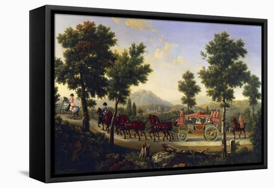 Carriage Ride of Duchess of Orleans-null-Framed Stretched Canvas