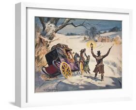 Carriage Stuck in the Snow-Derek Charles Eyles-Framed Giclee Print