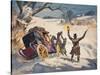 Carriage Stuck in the Snow-Derek Charles Eyles-Stretched Canvas