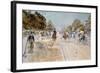 Carriages on the Champs Elysees-Georges Stein-Framed Giclee Print