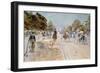 Carriages on the Champs Elysees-Georges Stein-Framed Premium Giclee Print