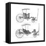 Carriages-Lucotte-Framed Stretched Canvas