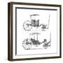 Carriages-Lucotte-Framed Giclee Print