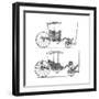 Carriages-Lucotte-Framed Giclee Print