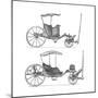 Carriages-Lucotte-Mounted Giclee Print