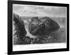 Carrick-A-Rede, Coast of Antrim, Ireland, 19th Century-null-Framed Giclee Print