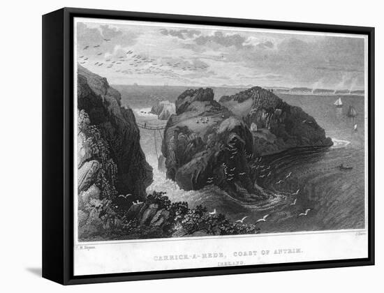 Carrick-A-Rede, Coast of Antrim, Ireland, 19th Century-null-Framed Stretched Canvas