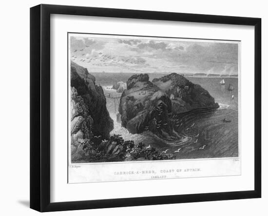 Carrick-A-Rede, Coast of Antrim, Ireland, 19th Century-null-Framed Giclee Print