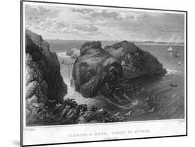 Carrick-A-Rede, Coast of Antrim, Ireland, 19th Century-null-Mounted Giclee Print
