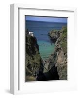 Carrick-A-Rede Rope Bridge, County Antrim, Northern Ireland, United Kingdom-Roy Rainford-Framed Photographic Print