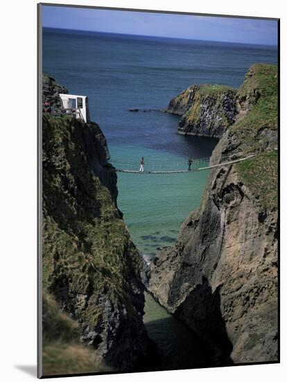 Carrick-A-Rede Rope Bridge, County Antrim, Northern Ireland, United Kingdom-Roy Rainford-Mounted Photographic Print