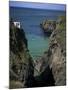 Carrick-A-Rede Rope Bridge, County Antrim, Northern Ireland, United Kingdom-Roy Rainford-Mounted Photographic Print