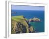 Carrick-A-Rede Rope Bridge to Carrick Island, Larrybane Bay, County Antrim, Northern Ireland-Neale Clarke-Framed Photographic Print