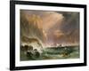 Carrick-Y-Rede, Coast of Antrim, 1839 (W/C & Bodycolour on Paper)-Henry Gastineau-Framed Giclee Print