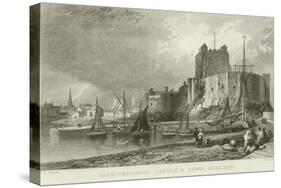 Carrickfergus Castle and Town-Thomas Mann Baynes-Stretched Canvas