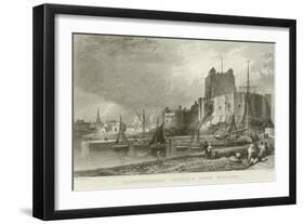 Carrickfergus Castle and Town-Thomas Mann Baynes-Framed Giclee Print