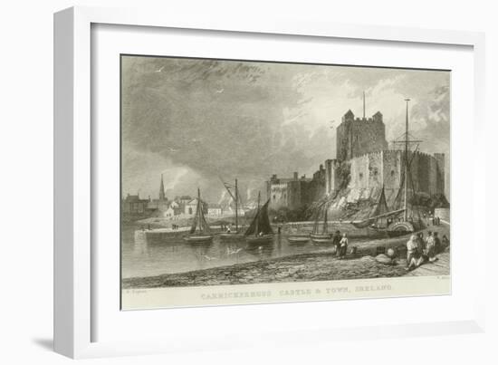 Carrickfergus Castle and Town-Thomas Mann Baynes-Framed Giclee Print