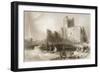 Carrickfergus Castle, County Antrim, Northern Ireland, from 'scenery and Antiquities of Ireland'…-William Henry Bartlett-Framed Giclee Print