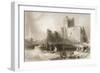 Carrickfergus Castle, County Antrim, Northern Ireland, from 'scenery and Antiquities of Ireland'…-William Henry Bartlett-Framed Giclee Print