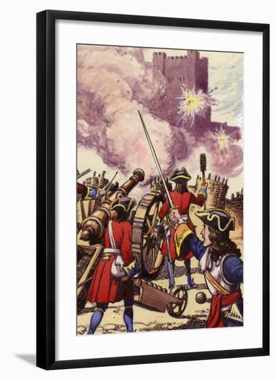 Carrickfergus Castle under Siege-Pat Nicolle-Framed Giclee Print