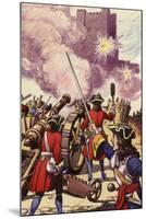 Carrickfergus Castle under Siege-Pat Nicolle-Mounted Giclee Print