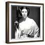 CARRIE FISHER. "Star Wars: Episode IV-A New Hope" [1977], directed by GEORGE LUCAS.-null-Framed Photographic Print