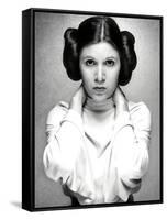 CARRIE FISHER. "Star Wars: Episode IV-A New Hope" [1977], directed by GEORGE LUCAS.-null-Framed Stretched Canvas