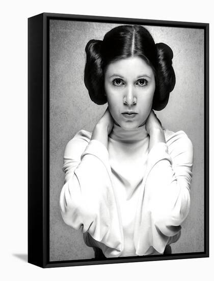 CARRIE FISHER. "Star Wars: Episode IV-A New Hope" [1977], directed by GEORGE LUCAS.-null-Framed Stretched Canvas