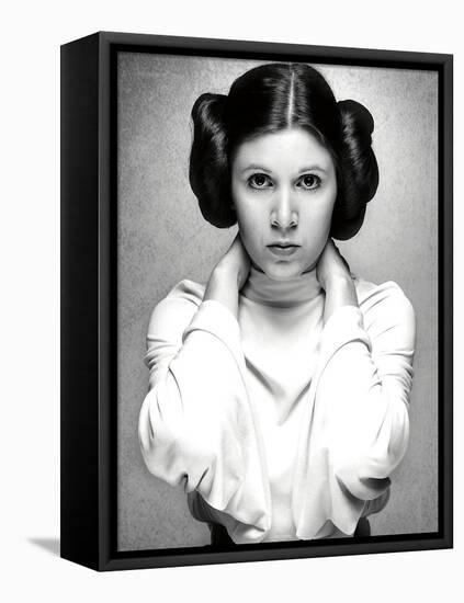 CARRIE FISHER. "Star Wars: Episode IV-A New Hope" [1977], directed by GEORGE LUCAS.-null-Framed Stretched Canvas